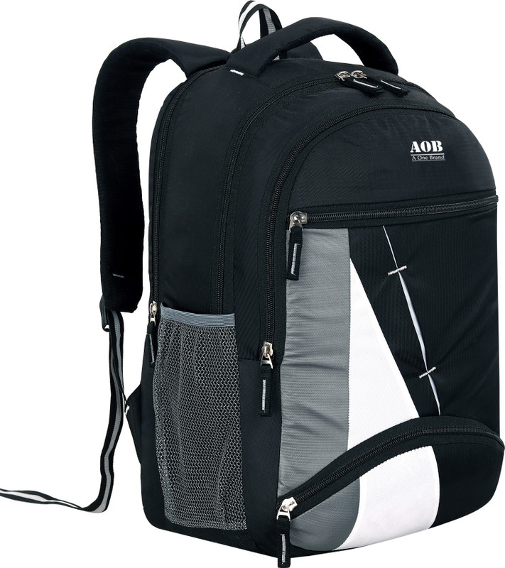 aob Laptop Backpack/School Bag/College Bag Office Casual Bag Waterproof School Bag Small Travel Bag(Grey)