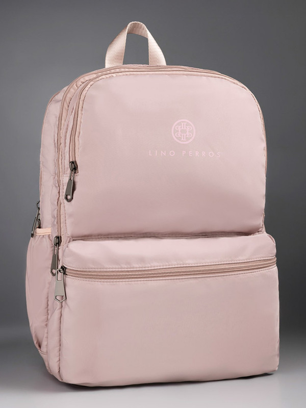 LINO PERROS Women 13 inch Backpack(Pink)