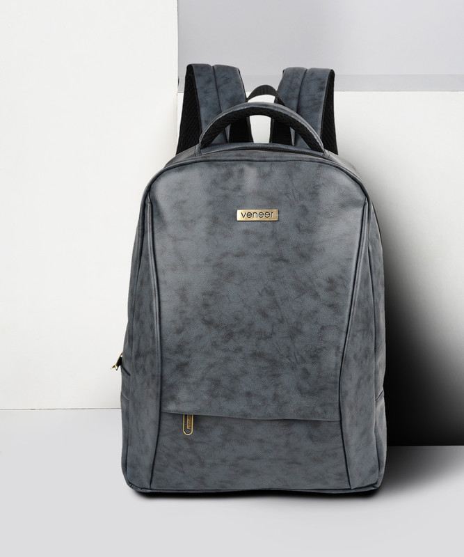Veneer Classic Office Laptop Bags For, College, Travel Shoulder Backpack For Unisex 23 L Laptop Backpack(Grey)