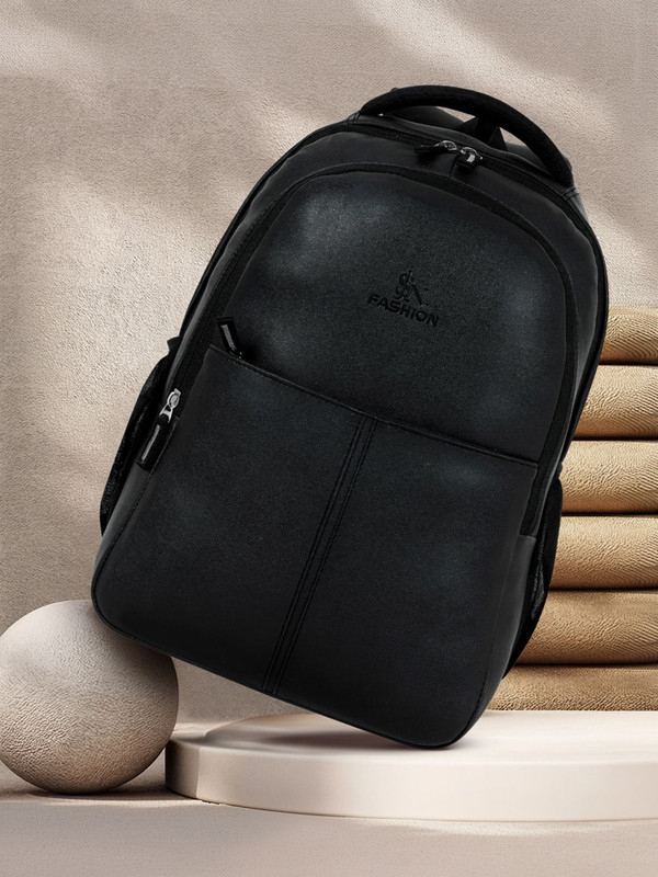 SJN FASHION BACKPACK FOR MEN&WOMEN 31 L Laptop Backpack(Black)