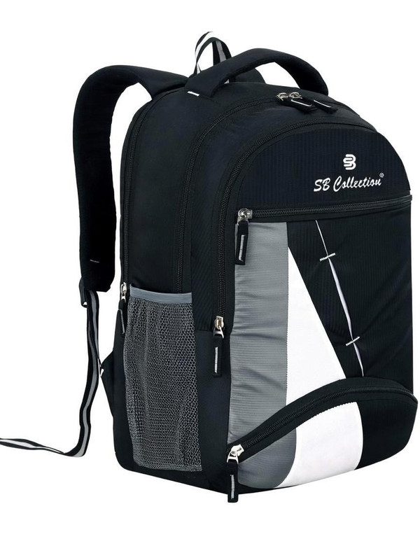 SBCOLLECTION Water Resistance fabric Suitable for Higher Grade School /College / Office Bags. 30 L Laptop Backpack(Black)