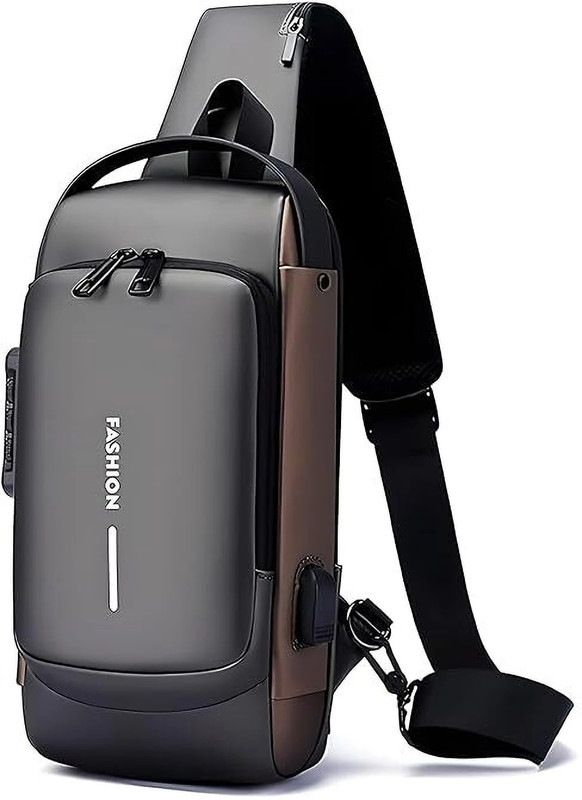 Krivon Sling Bag For Men CrossBody Backpack For Men Women 10 L Laptop Backpack(Black)
