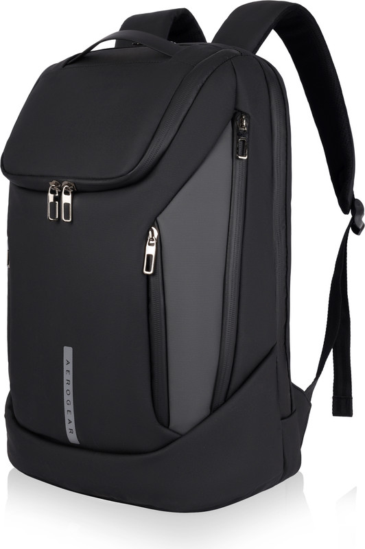 aerogear Business Laptop Backpack for Men & Women Waterproof with USB Port Laptop and  Camera Bag(Black, Grey)