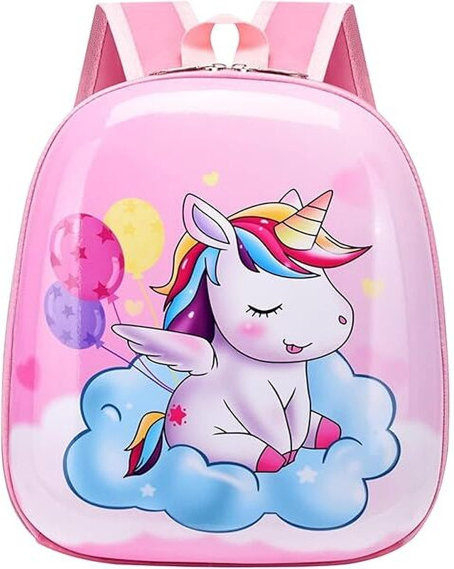 Mango People Shop Unicorn 3D Kids Backpack 16 L Backpack(Pink)