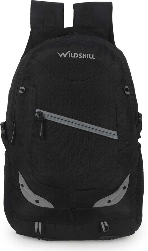 WILDSKILL Backpack with Yellow Zip – Stylish & Durable Travel/School Bag 60 L Backpack(Black)