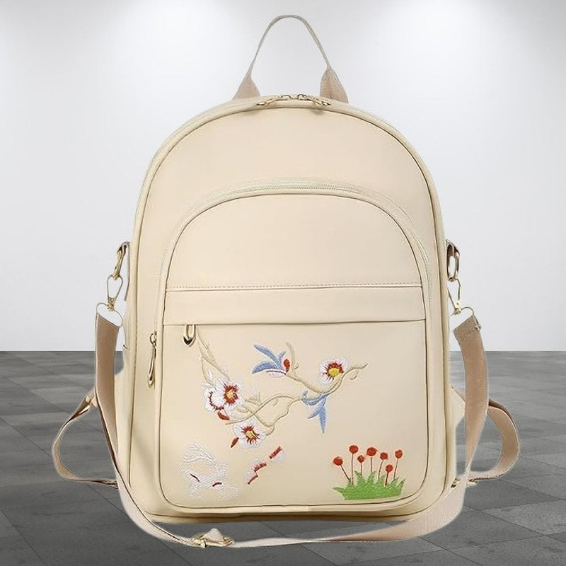 SKUGG Trendy Classy Attractive Backpack For Women Stylish New Design Beautiful 15 L Backpack(Beige)