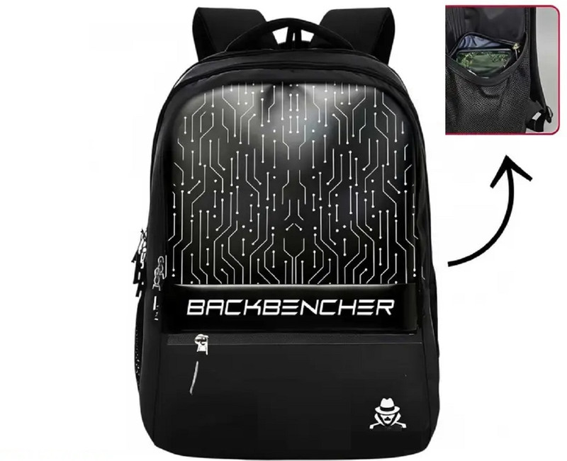 Kafascraft Laptop Backpack BAG WITH 2 HIDDEN POCKETS Premium quality 32 L Laptop Backpack(Black)