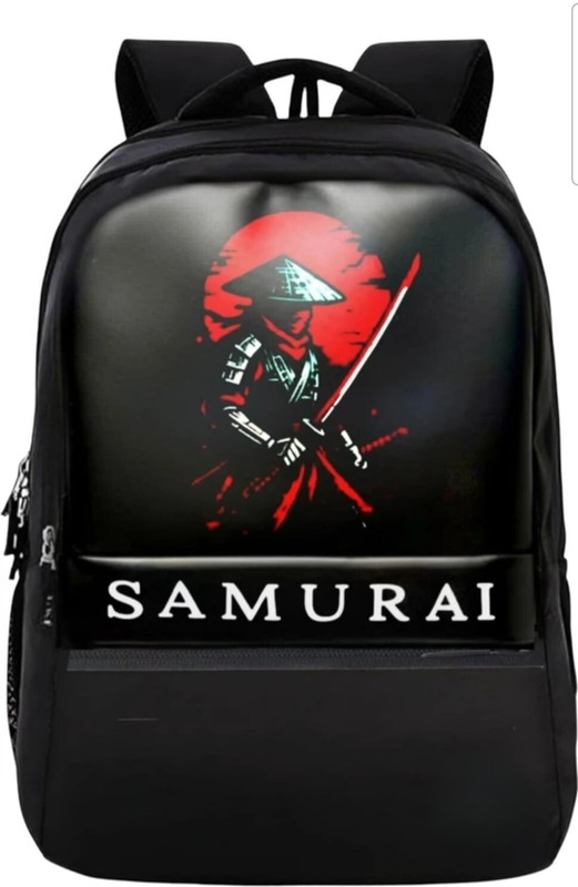 AR SRAR GOLD Samurai Print Backpack for Men Boys Stylish Laptop Bag College Travel 45 L Laptop Backpack(Black)