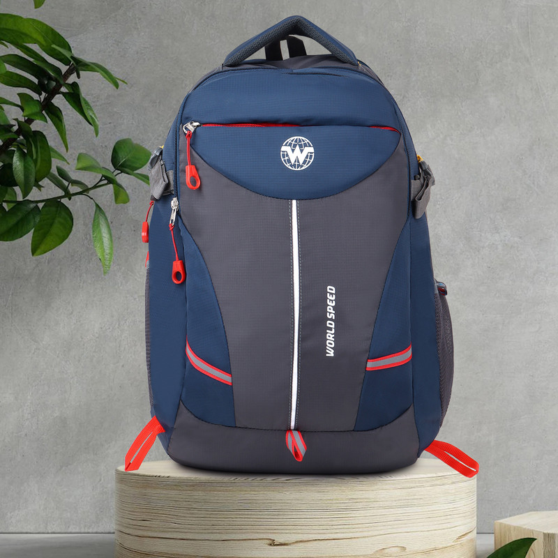 World Speed Casual 15.6 In Laptop Office College Daytrip Business Backpack For Unisex 35 L Laptop Backpack(Blue)
