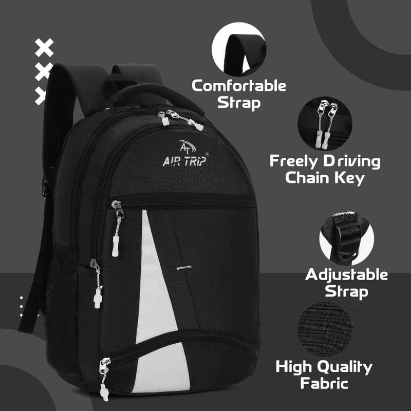 Sonex Large Laptop Backpack Unisex Casual Waterproof Laptop/Office/School/College Rucksack  - 25 L(Black)