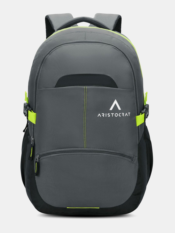 ARISTOCRAT Charge With Multiple Utility Pockets & Rain Cover 32 L Laptop Backpack(Grey)