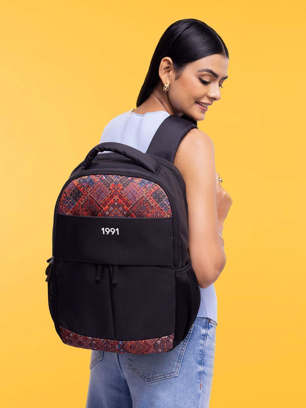 1991 by Zouk Bhuj Rabari Classic Backpack 18.5 L Backpack(Multicolor)