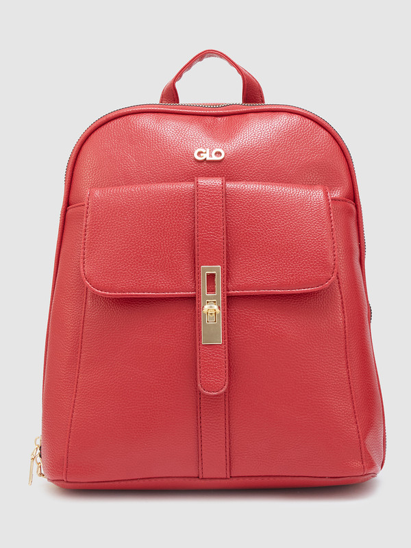 GLO by Globus Globus Women Red Solid Smart Casual Backpack 11 L Backpack(Red)