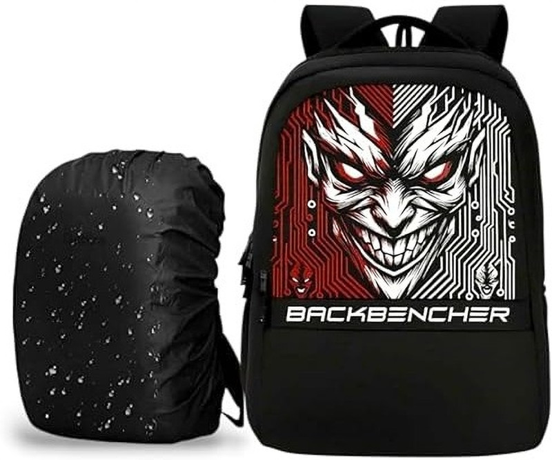 Elcom Backbenchers Devil Edge Boys Stylish Backbenchers School Bag 30 L Backpack(Black)