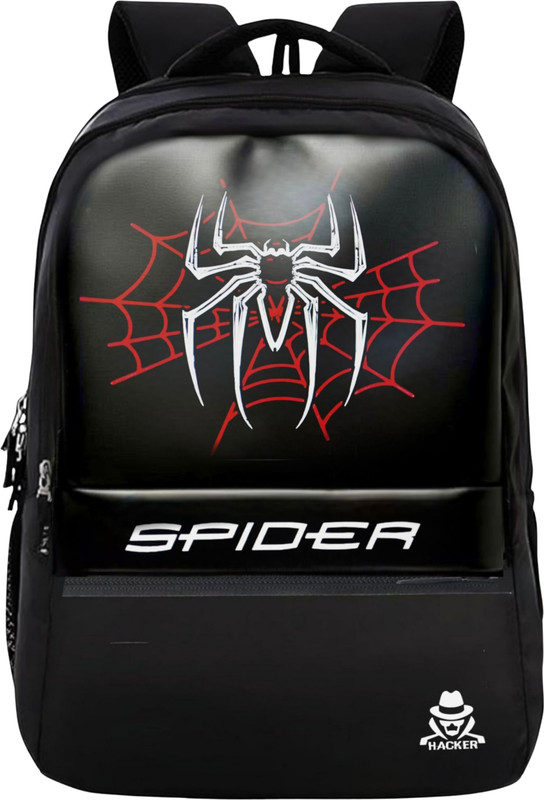MRSAYON for Men & Women Spider Printed Backpack for Students, Office & Travel 32 L Laptop Backpack(Black)