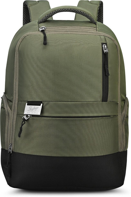 SKYBAGS Nero 15 Inch Anti-Theft Laptop Compatible | 3 Compartments | Trolley Sleeve 20 L Trolley Laptop Backpack(Green)