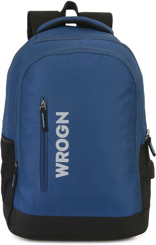 WROGN With USB Charging Port 15.6 Inch With Two Compartment 35 L Laptop Backpack(Green, Black)