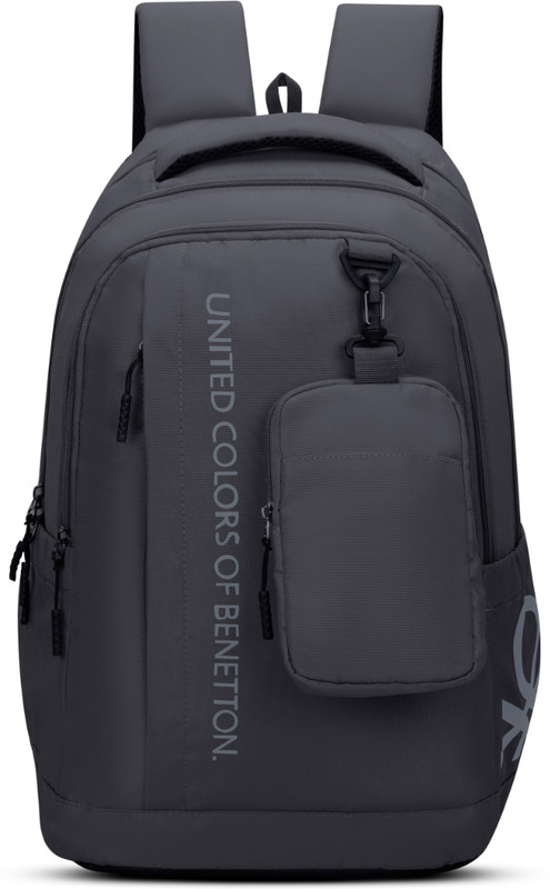 United Colors of Benetton APEX 33 L Laptop Backpack(Grey)