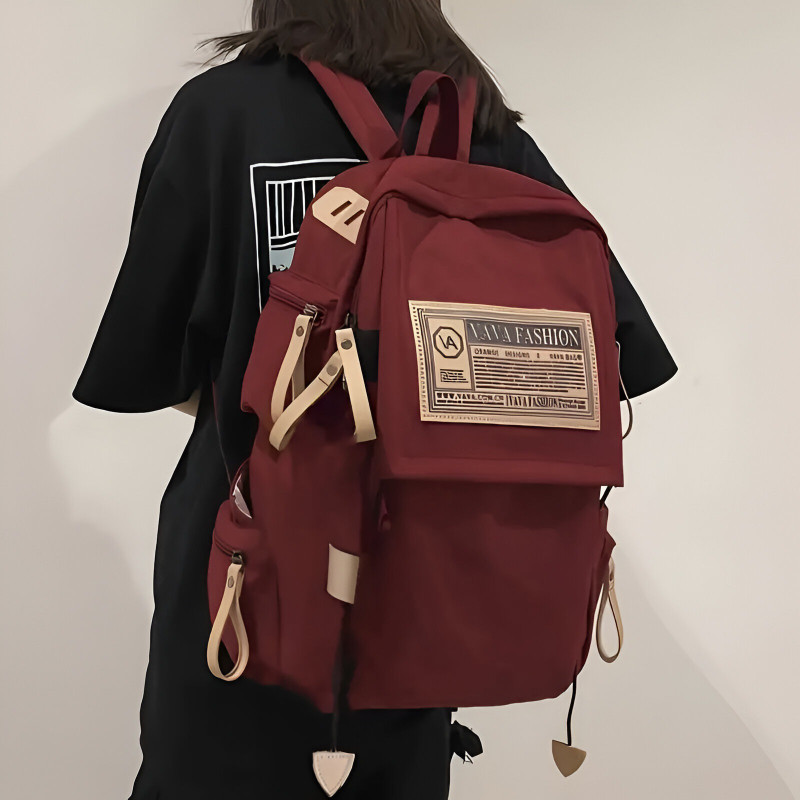 BANQLYN School Bag Fashion And Casual Backpack 25 L Backpack(Red)