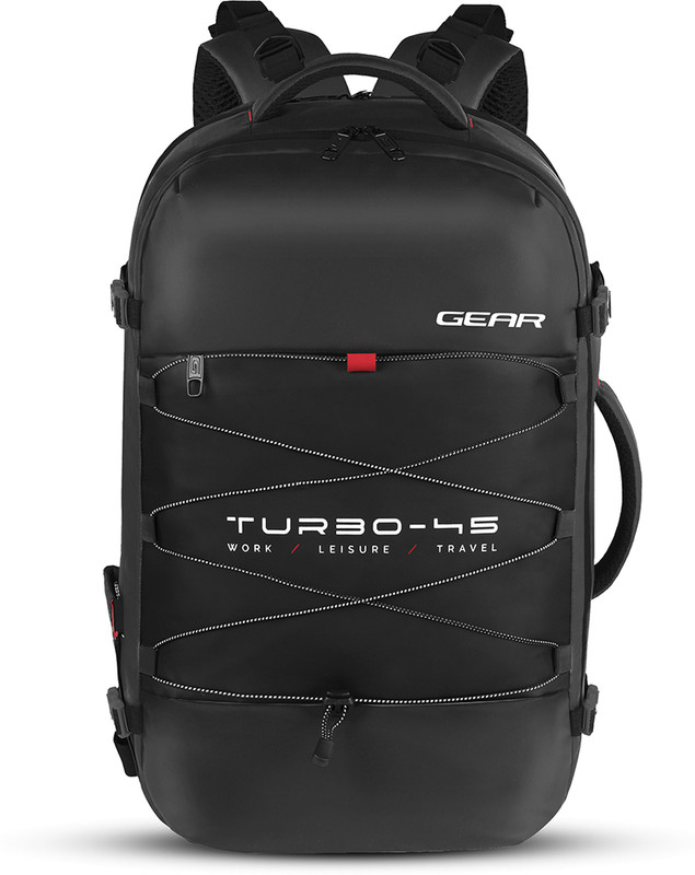 Gear TURBO 45 TRAVEL LAPTOP BACKPACK 45 L Laptop Backpack(Black)