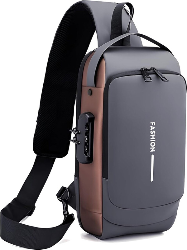 DHARMEX WORLD sling bag Chest bag cross body bag(Grey)