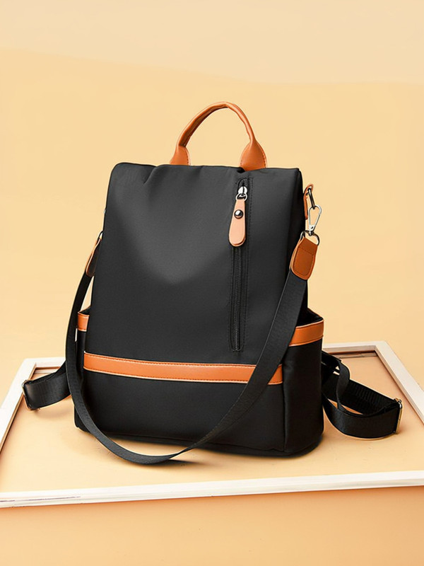 FashMart Cute Style Female Student Oxford Waterproof Anti Thief School Bags 12 L Backpack(Black)