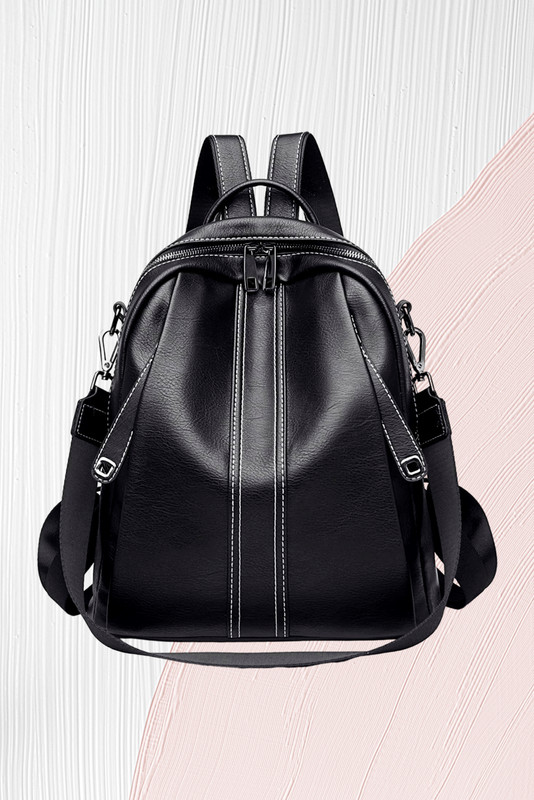 HouseOfCommon Women Leather Convertible Shoulder Bag Ladies Anti-theft Satchel Sling Travel 24 L Backpack(Brown)
