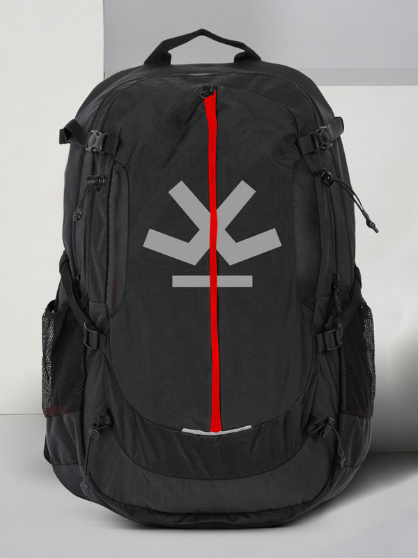 WROGN HUSTLE 45 Pro with Reflective Logo and Rain Cover 45 L Laptop Backpack(Black)