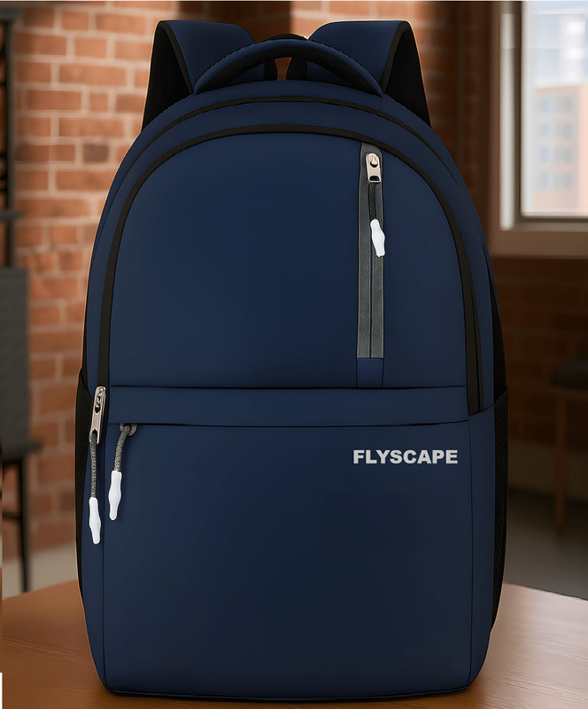 Flyscape Terror Navy Blue Grey Bag 26 L Backpack(Blue)