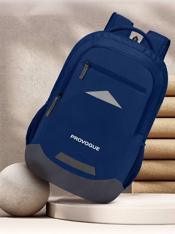 PROVOGUE 3 Compartment Premium Office/College/School Bag for upto 15.6� 48 L Laptop Backpack(Blue, Grey)