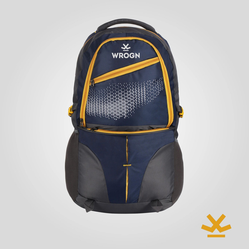 WROGN Laptop backpack spacy unisex backpack fits upto 16 Inches/college bag/school bag 55 L Backpack(Blue, Yellow)