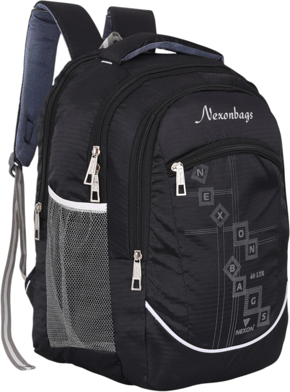 NEXON Trendy ModernWaterproof Quality School & Collage Office Bags ForBoysGirls(Black) 40 L Laptop Backpack(Black)