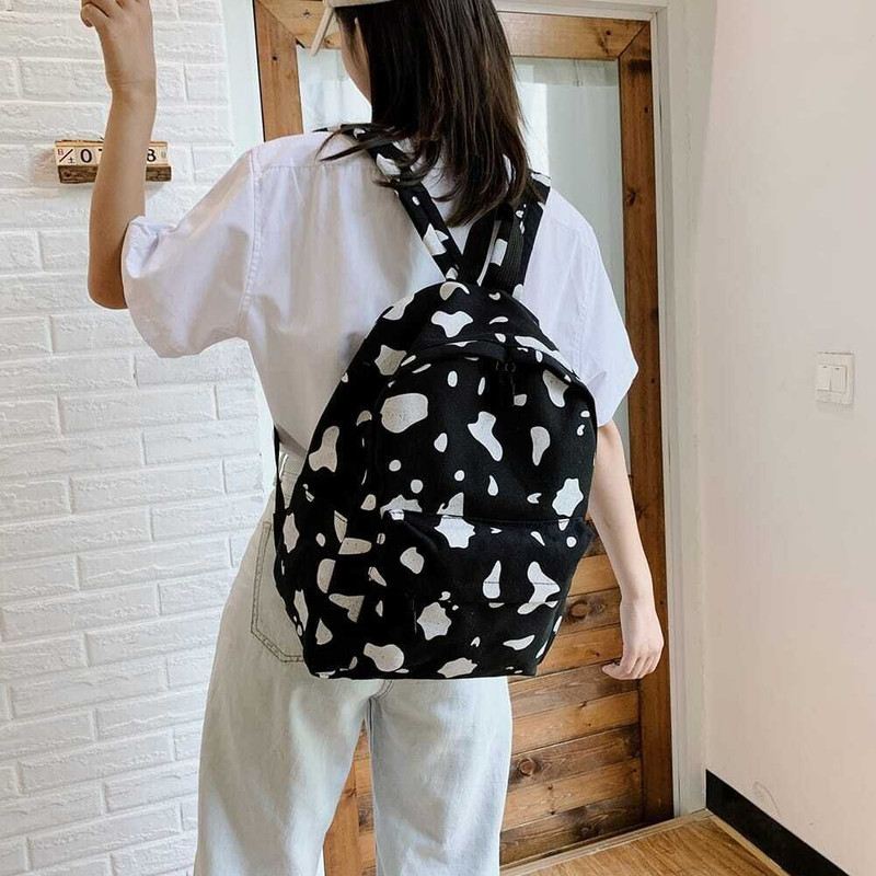 ryzen Women bag 20 L Backpack(Black, White)