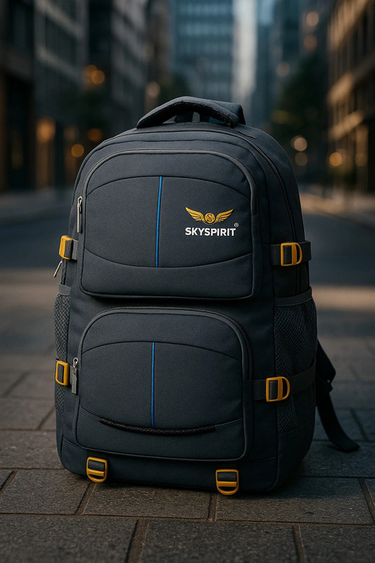 sky spirit 55L Rucksack Backpack | Outdoor Travel, Trekking & Hiking| Waterproof Unisex 55 L Backpack(Grey)