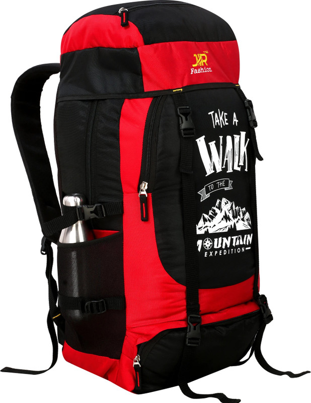 jettik for men travel tourist bag backpack for hiking trekking camping Rucksack-60LGrey 60 L Laptop Backpack(Red, Black)