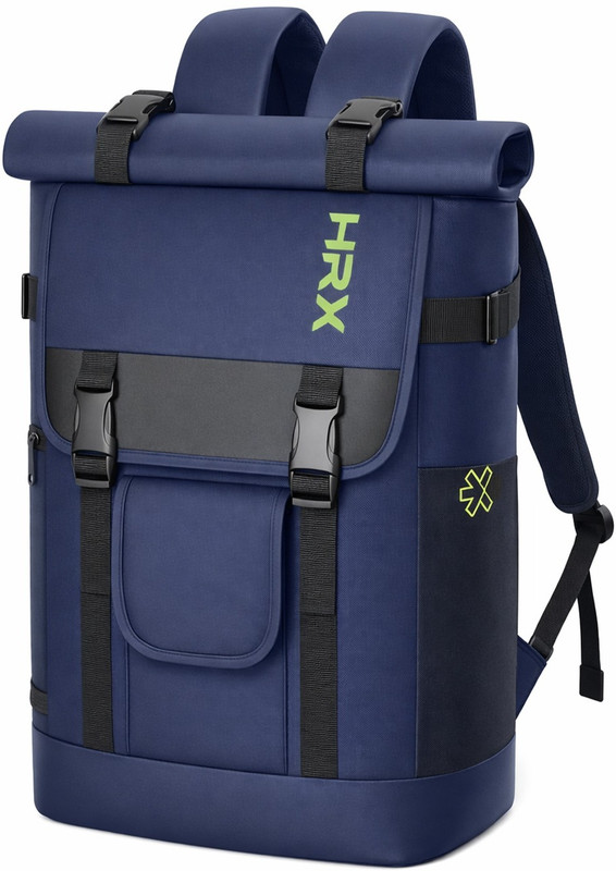 HRX by Hrithik Roshan Urban Rolltop Backpack with Stylish Design and Laptop Compartment 35 L Laptop Backpack(Blue)