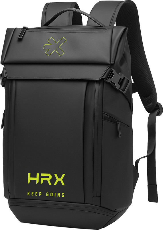 HRX by Hrithik Roshan Keep Going Unisex Bag with both Shoe and 180 degree Volt Pocket 40 L Laptop Backpack(Black)