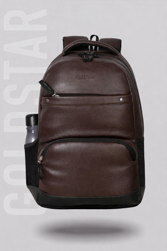 Goldstar Bagpack CLASSIC ANT THEFT FAUX LEATHER STYLISH TRENDY 29 L Laptop Backpack(Brown)