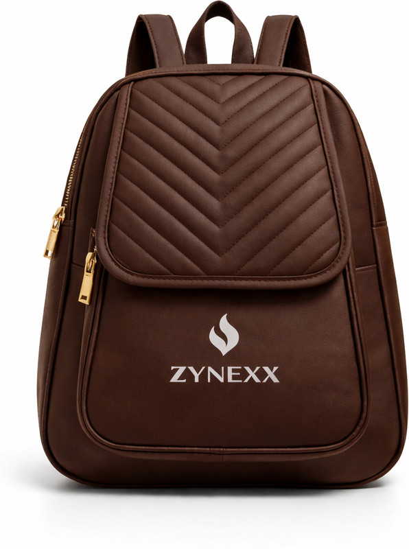 ZYNEXX Stylish Girls School & College Backpack – Lightweight & Trendy Design 20 L Backpack(Brown)