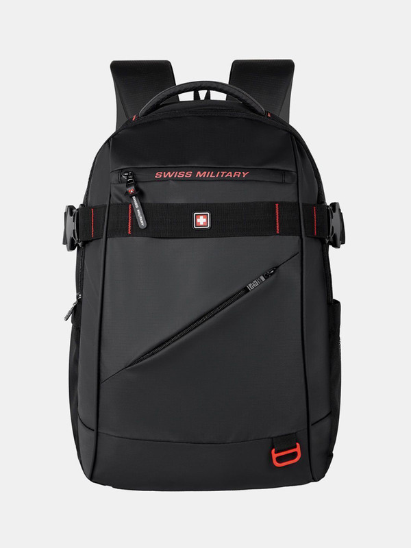 SWISS MILITARY GHOST X Multi Utility with Headphone Socket 30 L Backpack(Black)