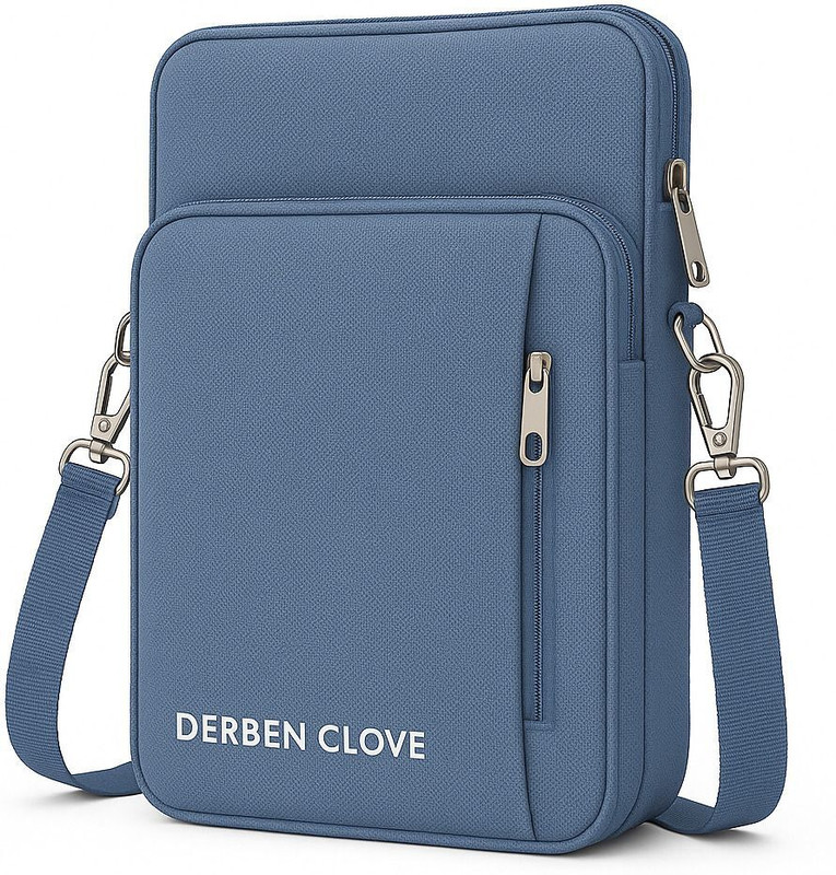 DERBEN CLOVE 15.6 Inch Laptop Tablet Sleeve with Shoulder Belt Sling Side Hand Bag Dust Proof Laptop Bag Cover(M Pack of 1)