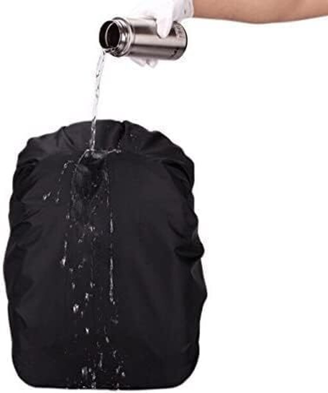 Dkenterprises WATERPROOF BAG COVER 1 PCS (BLACK COLOUR) RAIN PROTECTION BACKPACK COVER School Bag Cover(XL Pack of 1)