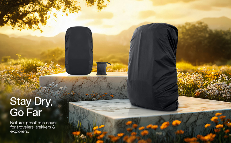 growthway enterprises 451_pal Waterproof, Dust Proof Luggage Bag Cover, Trekking Bag Cover(L Pack of 1)