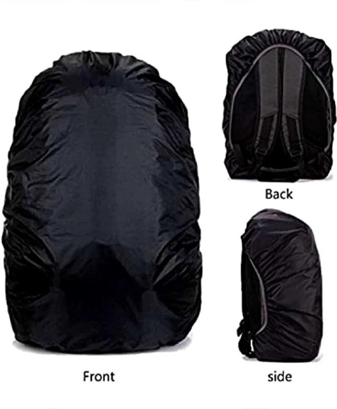 VIHAAN RAIN & DUST COVER BLACK Waterproof, Dust Proof School Bag Cover(50 L Pack of 1)