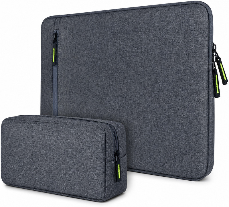 LIFINI Laptop Sleeve For 15.6-16 Inch Laptop covwe with Charger Pouch laptop Case Waterproof Laptop Sleeve/Cover(Grey, 15.6 inch)