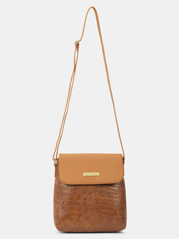 Caprese Pupa Crossbody Large Tan Bag for Women Sling Bag(Tan, 4.84 L)