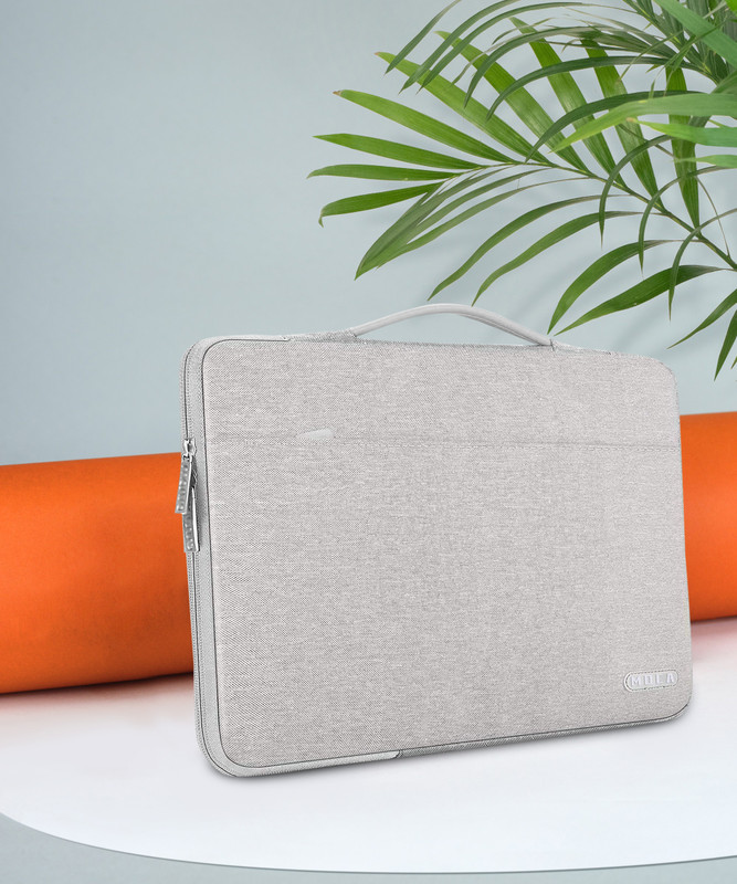 MOCA Sleeve Bag Pouch Carry Case for 13.3" to 14 inch Laptop Laptop Sleeve/Cover(Grey, 13.3 inch)