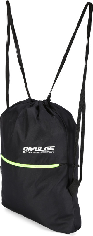 divulge Daypack, Drawstring bags, Gym bag, Sport bags Rucksack Messenger Bag(Black, 18 L)