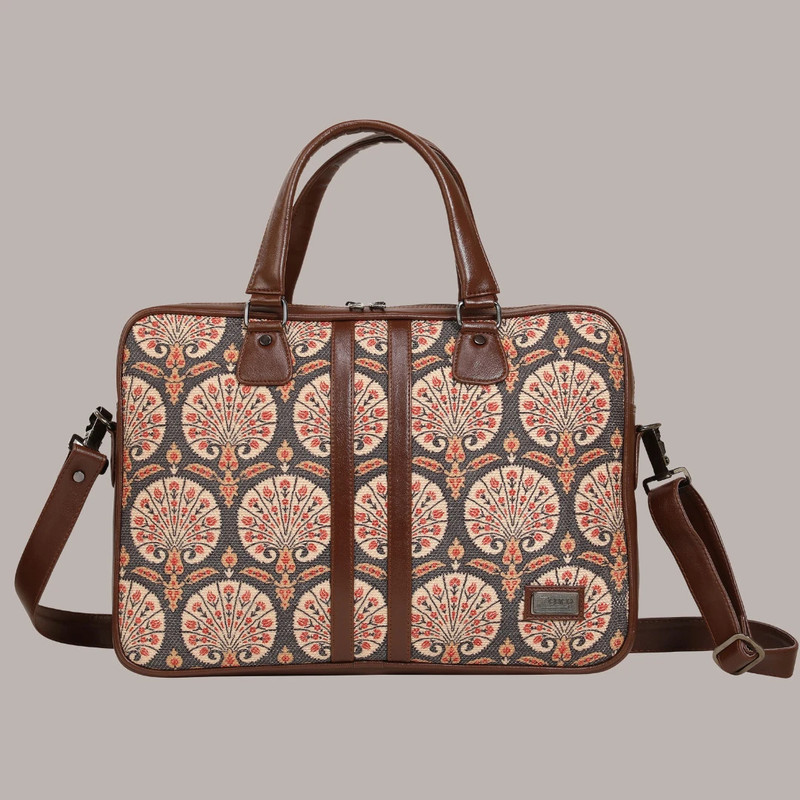 Zebco Women's Laptop Bag (Indian Abstract) Messenger Bag(Multicolor, 15 L)