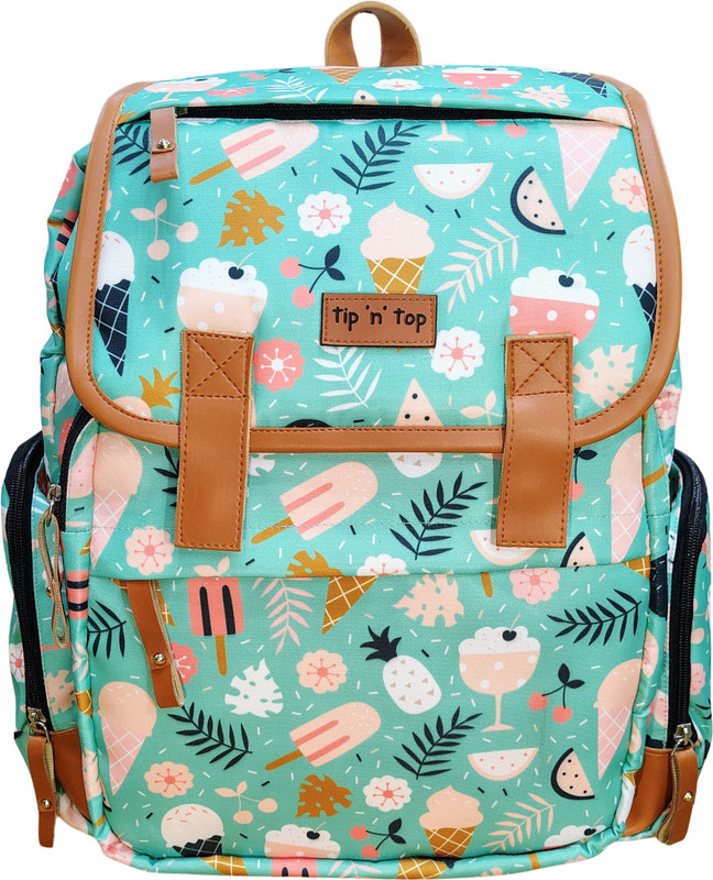 Tip 'n' Top Premium Laptop Bag cum Baby Essential Bag Diaper Bag Baby Travelling Bag Baby Diaper bag(Green)